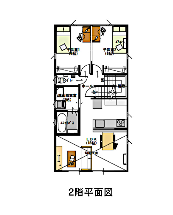 2階平面図